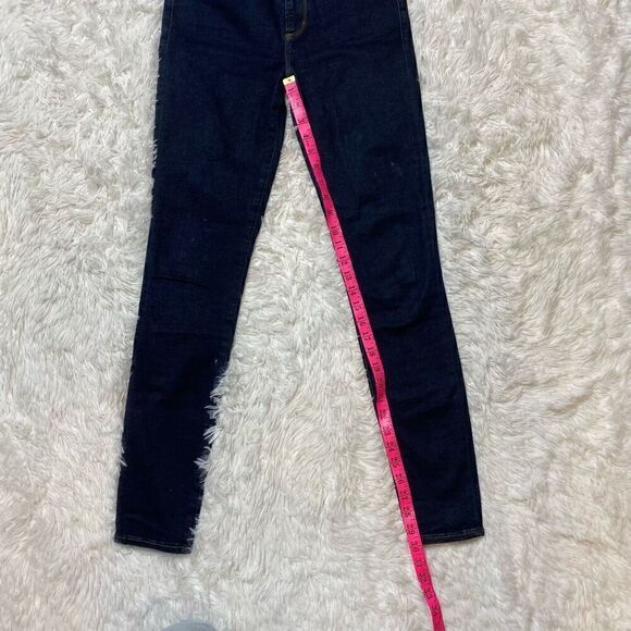Abercrombie & Fitch Simone High Rise Super Skinny Jeans Size 4L 27 Dark Wash - Picture 7 of 11